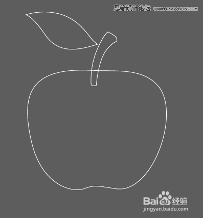 Illustrator网格工具制作逼真的红苹果教程  第2张