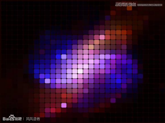 Illustrator制作炫彩风格马赛克背景