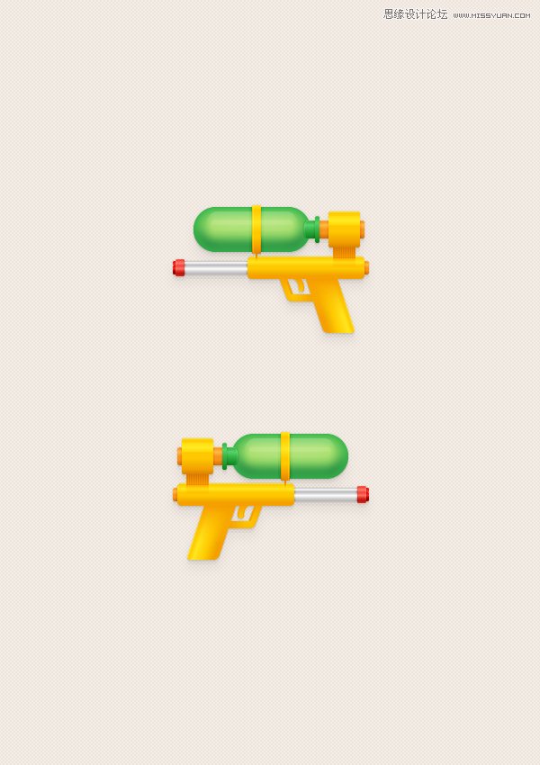 Illustrator绘制童趣十足的玩具水枪教程