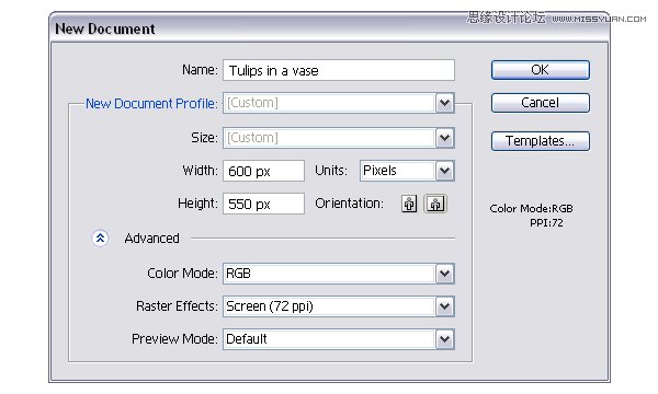 Illustrator绘制时尚唯美的玫瑰花和花屏  第2张