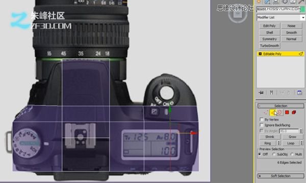 3dsmax制作数码单反照相机建模教程  第10张