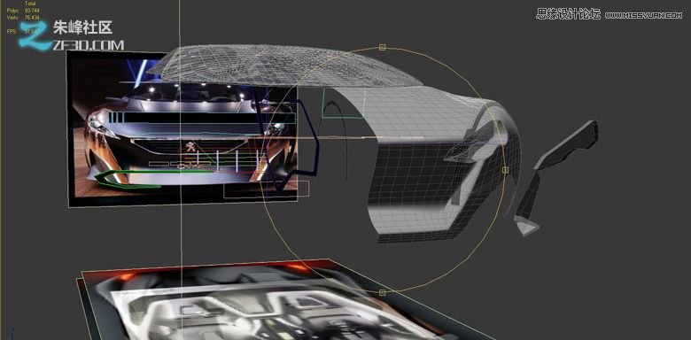 3dmax集合Vray制作标致时尚的汽车模型  第15张