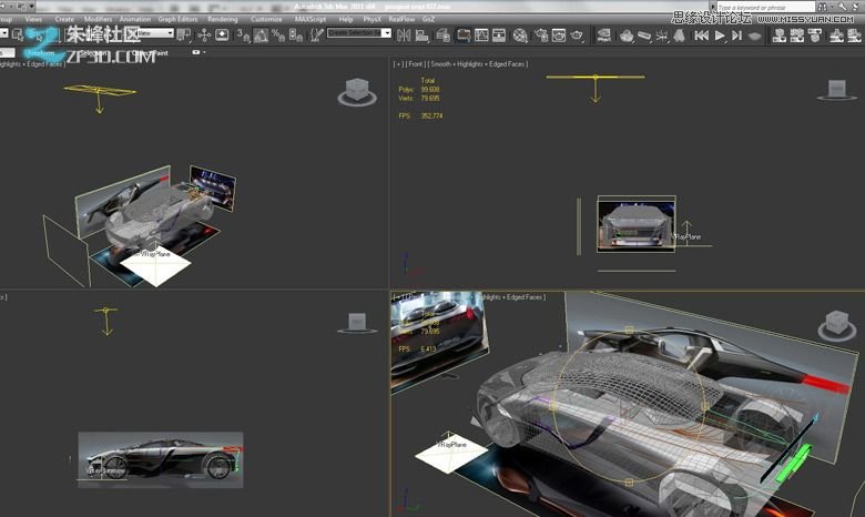 3dmax集合Vray制作标致时尚的汽车模型  第17张