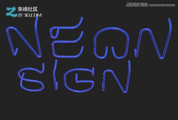 3dmax结合Vray制作霓虹灯艺术字效果  第10张