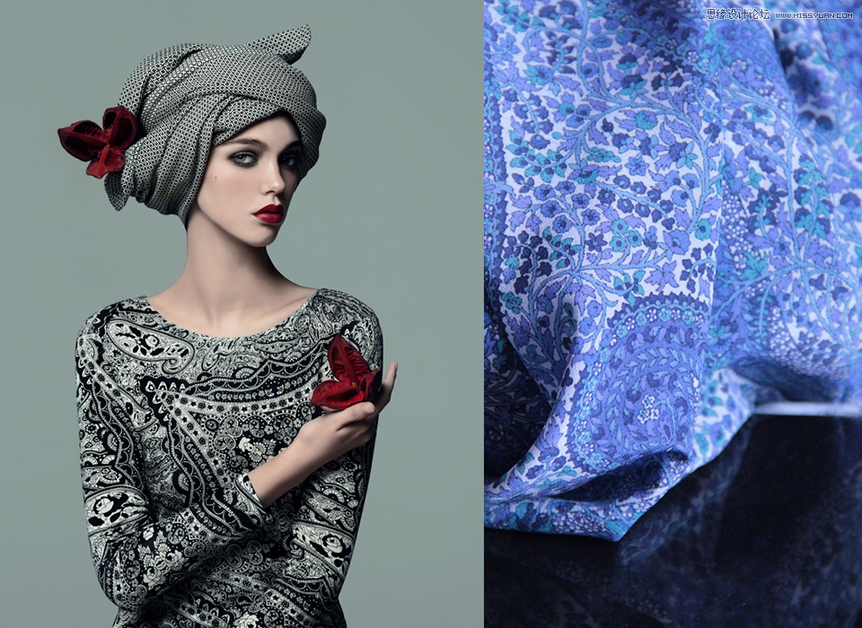 Illustrator绘制波西米亚风情花纹背景