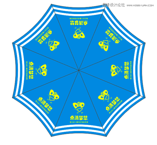 CorelDraw快速的制作广告雨伞效果图  第9张
