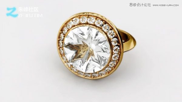 3Dmax制作创建非常精致的3D钻石戒指