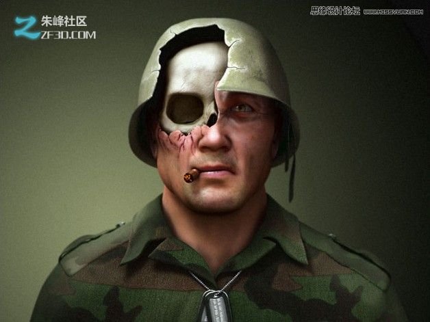 3DMAX制作科技独眼怪人建模教程 第1张 3DMAX制作科技独眼怪人建模教程 第1张