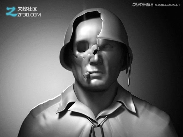 3DMAX制作科技独眼怪人建模教程 第5张 3DMAX制作科技独眼怪人建模教程 第5张