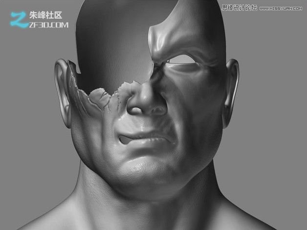 3DMAX制作科技独眼怪人建模教程 第6张 3DMAX制作科技独眼怪人建模教程 第6张