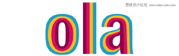 Illustrator制作漂亮的线条效果文字