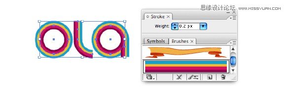 Illustrator制作漂亮的线条效果文字 第4张 Illustrator制作漂亮的线条效果文字 第4张