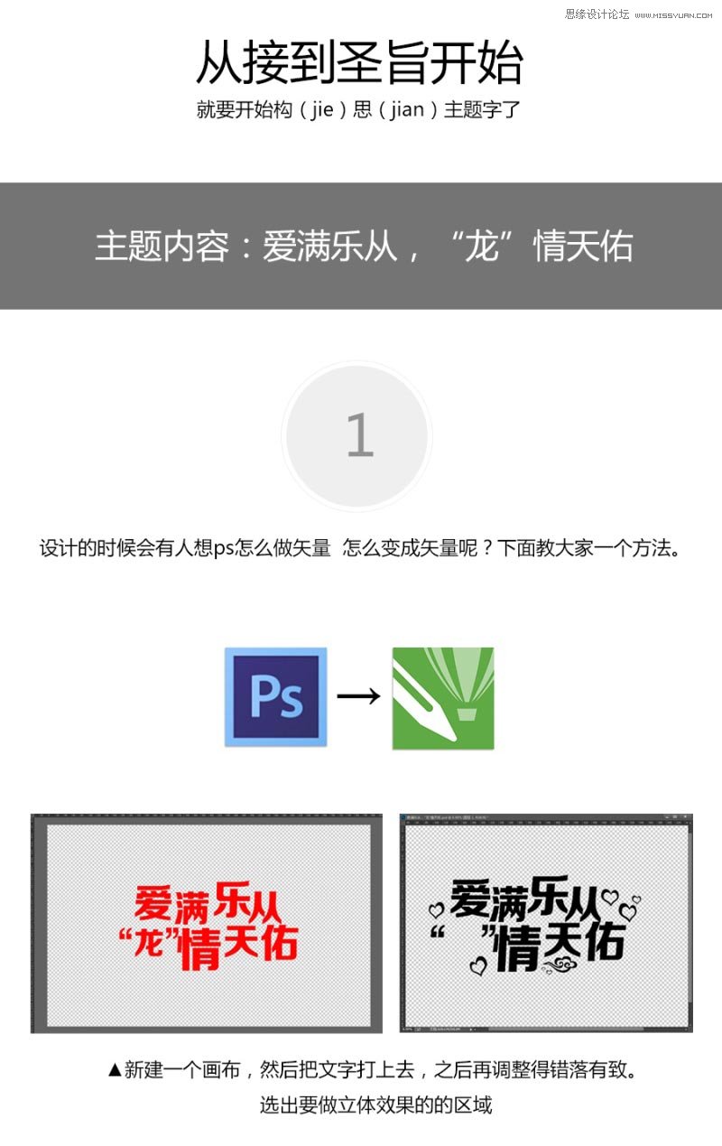 CorelDraw结合PS制作海报3D立体字教程  第2张