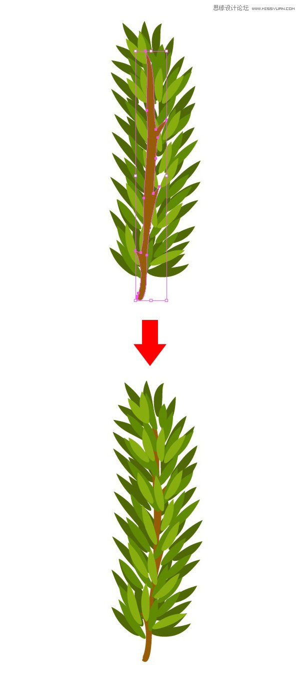 Illustrator制作一个精致的圣诞节花环 第4张 Illustrator制作一个精致的圣诞节花环 第4张