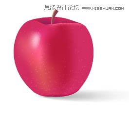 Illustrator使用渐变网格绘制逼真的红苹果 第2张 Illustrator使用渐变网格绘制逼真的红苹果 第2张