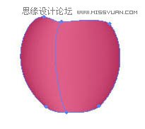 Illustrator使用渐变网格绘制逼真的红苹果 第4张 Illustrator使用渐变网格绘制逼真的红苹果 第4张