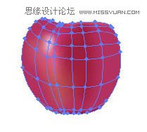 Illustrator使用渐变网格绘制逼真的红苹果 第6张 Illustrator使用渐变网格绘制逼真的红苹果 第6张