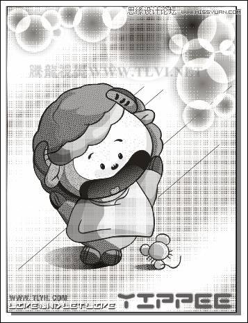 CorelDRAW实例教程：绘制方格风格卡通玩偶