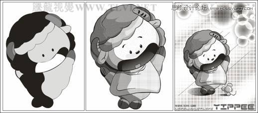 CorelDRAW实例教程:绘制方格风格卡通玩偶 第2张 CorelDRAW实例教程:绘制方格风格卡通玩偶 第2张