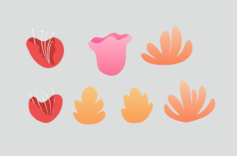 Illustrator绘制矢量风格的花丛文字效果  第5张