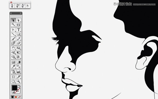 Illustrator绘制一张水滴飞溅效果的面部特效 第4张 Illustrator绘制一张水滴飞溅效果的面部特效 第4张