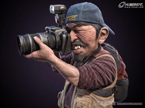 3DMAX教程：三维静帧《摄影师》制作解析