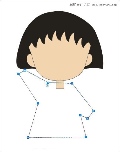 Coreldraw绘制樱桃小丸子儿童节插画  第10张