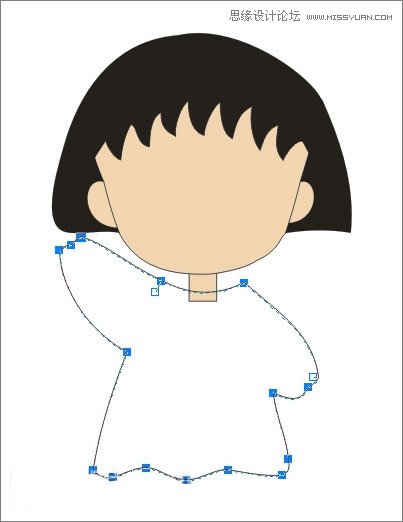 Coreldraw绘制樱桃小丸子儿童节插画  第11张