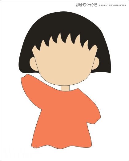 Coreldraw绘制樱桃小丸子儿童节插画  第12张