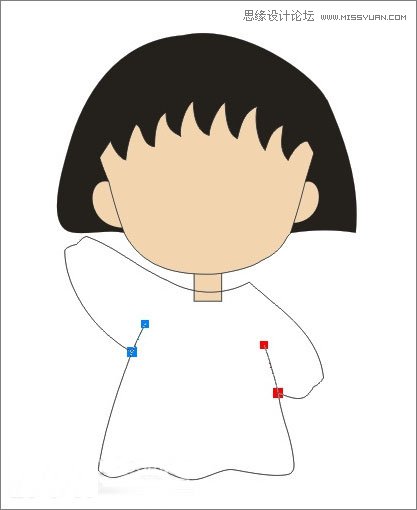 Coreldraw绘制樱桃小丸子儿童节插画  第13张