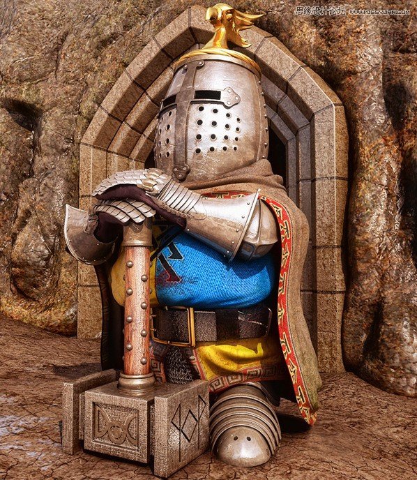 3ds Max制作《矮小的铁锤勇士》实例教程 第5张 3ds Max制作《矮小的铁锤勇士》实例教程 第5张