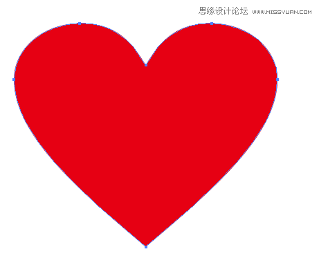 Illustrator制作曲扭效果的心形英文字体  第2张