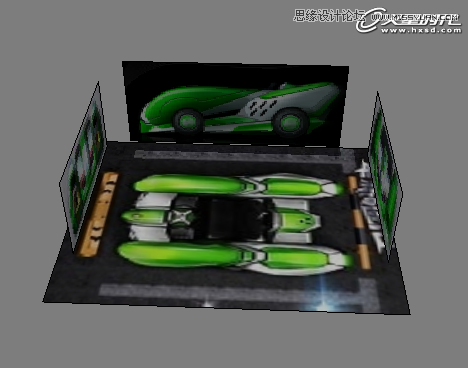 3ds Max制作绿色风格的跑跑卡丁车 第8张 3ds Max制作绿色风格的跑跑卡丁车 第8张