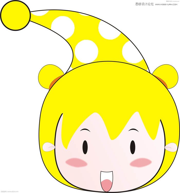 CorelDRAW基础教程：简单绘制可爱的娃娃  第5张