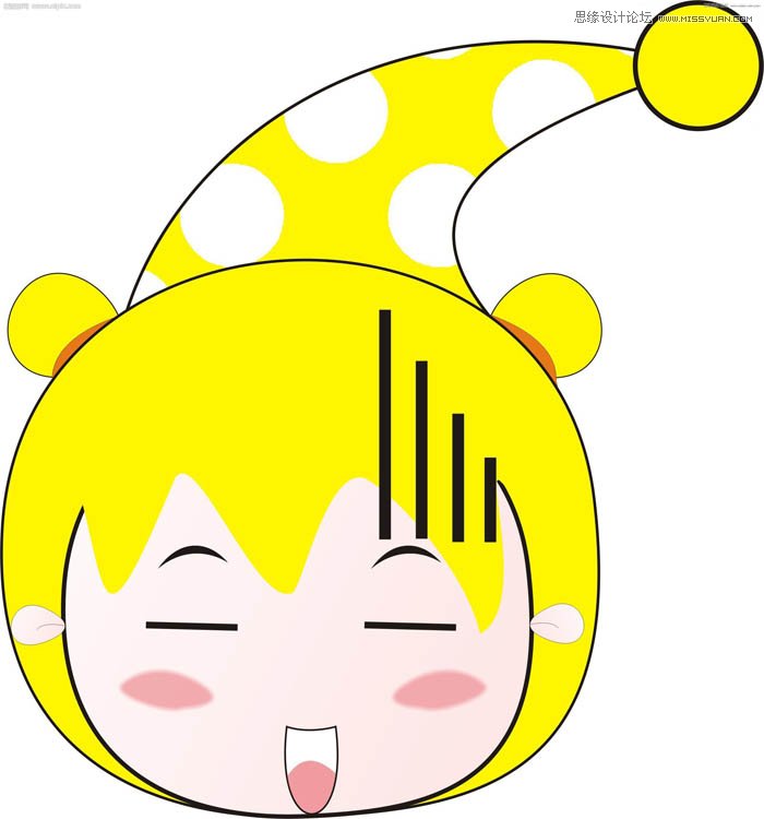 CorelDRAW基础教程：简单绘制可爱的娃娃  第6张