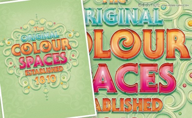 Illustrator绘制糖果镂空效果艺术字教程