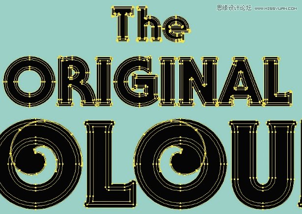 Illustrator绘制糖果镂空效果艺术字教程  第3张