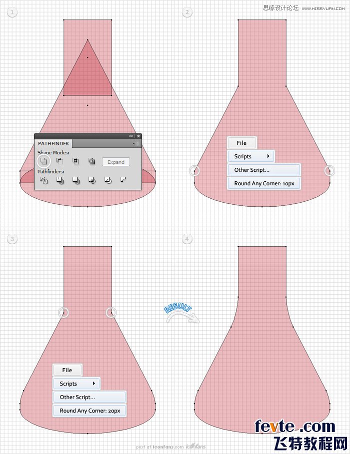 Illustrator制作透明效果的烧瓶图标 第4张 Illustrator制作透明效果的烧瓶图标 第4张