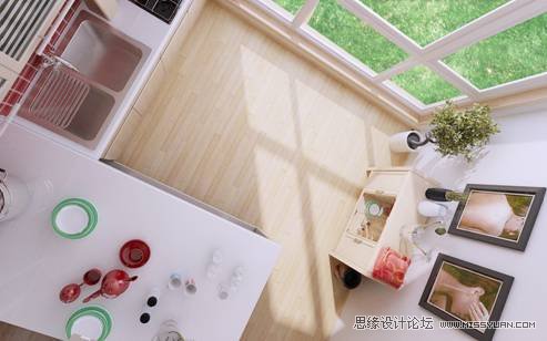 3DMAX教程:V-Ray制作阳光温馨厨房教程 第3张 3DMAX教程:V-Ray制作阳光温馨厨房教程 第3张