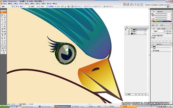 Illustrator绘制矢量风格的中国花鸟画  第14张