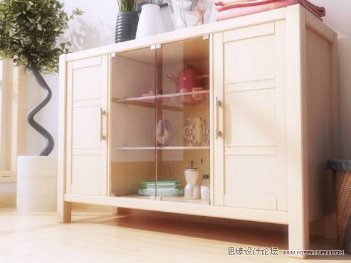 3DMAX教程:V-Ray制作阳光温馨厨房教程 第13张 3DMAX教程:V-Ray制作阳光温馨厨房教程 第13张